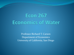 Lecture1 - Water Economics - University of California San Diego