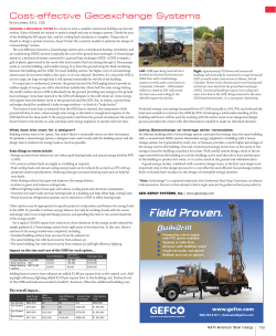 Cost-Effective Geoexchange Systems