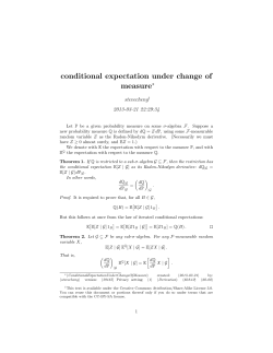 conditional expectation under change of measure