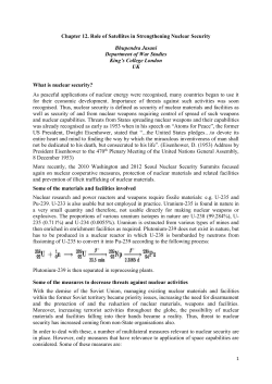Chapter 12. Role of Satellites in Strengthening Nuclear