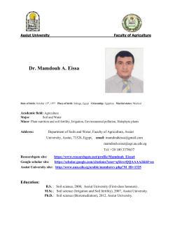 C.V Details - Assiut University