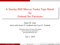 A Stanley-Wilf/Marcus-Tardos Type Result for Ordered Set