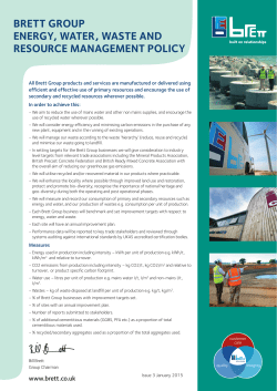 BRETT GROUP ENERGY, WATER, WASTE AND RESOURCE