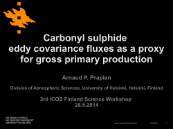 Carbonyl sulphide eddy covariance fluxes as a proxy for gross