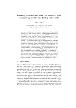 Learning residual finite-state tree automata from