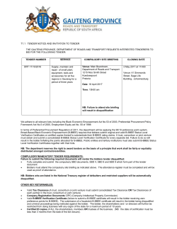 Advert DRT 17 10 2016 Small plant