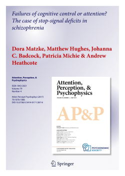 Failures of cognitive control or attention? The case of stop