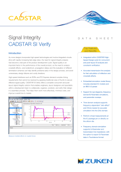 Signal Integrity CADSTAR SI Verify