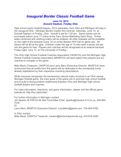 Inaugural Border Classic Football Game
