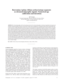 Barremian-Aptian-Albian carbon isotope segments as