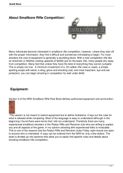 Small Bore - Massachusetts RIfle Association