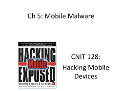 5: Mobile malware