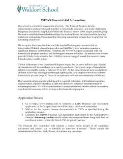 Financial Aid Application