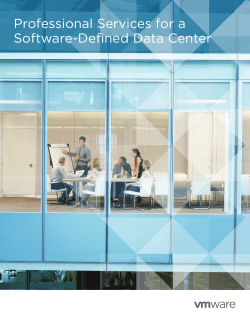 Professional Services for a Software-Defined
