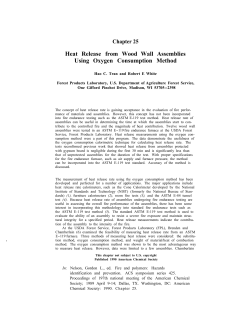 Heat Release from Wood Wall Assemblies Using Oxygen