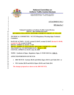 Attach. No.3 U-Turn Signal Sign