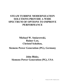 Steam turbine modernization solutions - Energy