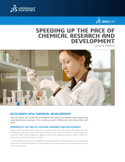 speeding up the pace of chemical research and