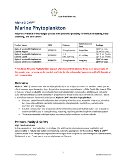 Marine Phytoplankton