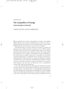 The Geopolitics of Energy