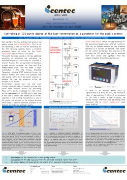 Controlling of CO2-purity degree at the beer fermentation as a