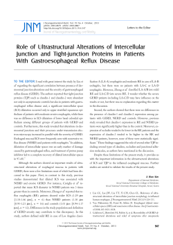 Role of Ultrastructural Alterations of Intercellular Junction and Tight