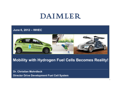 Mobility with Hydrogen Fuel Cells Becomes Reality!