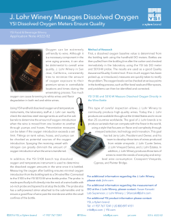 Managing Dissolved Oxygen at J. Lohr Winery
