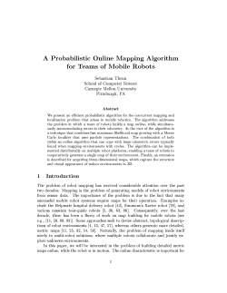 A Probabilistic Online Mapping Algorithm for