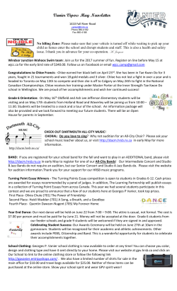 may_newsletter - Georges P. Vanier Junior High