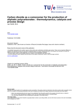 Carbon dioxide as a comonomer for the production of