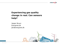 Experiencing gas quality change in real. Can sensors help?