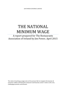 the national minimum wage