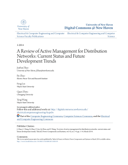 A Review of Active Management for Distribution Networks