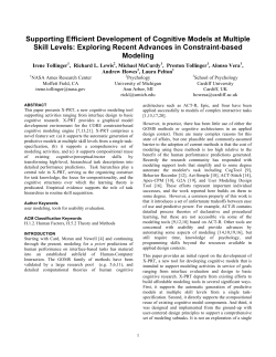 Supporting Efficient Development of Cognitive Models at Multiple