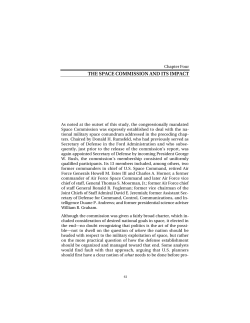Next Steps in the Military Uses of Space