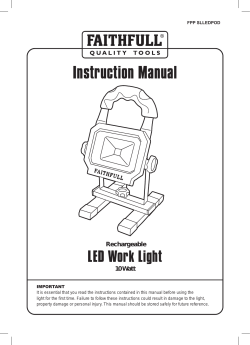 LED Work Light - Faithfull Tools