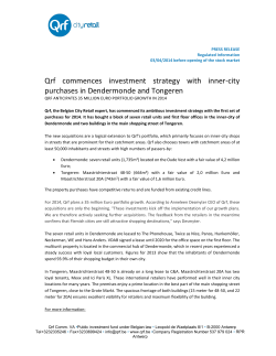 Qrf commences investment strategy with inner