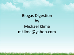 Biogas Digestion