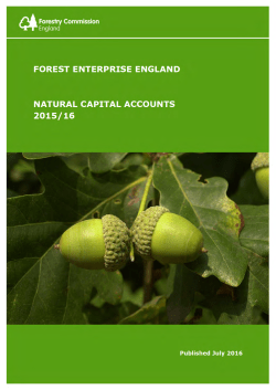 Natural Capital Accounts 2015/16 - Forest