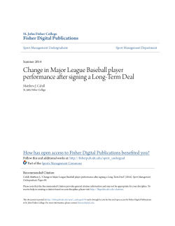 Change in Major League Baseball player performance after signing