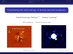 Constraining the initial entropy of directly
