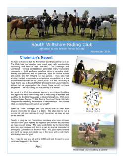 News Nov2014 - South Wilts Riding Club