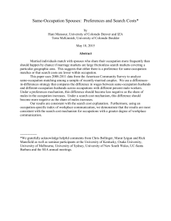Occupation Matching Paper