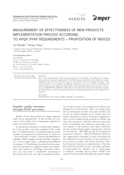 measurement of effectiveness of new products implementation