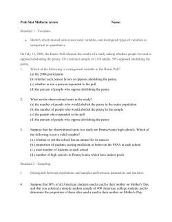 Prob Stat Midterm review