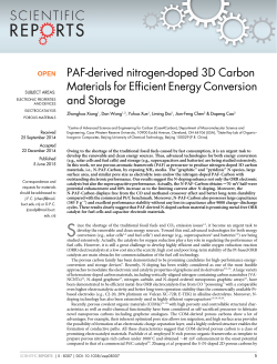 PAF-derived nitrogen-doped 3D Carbon Materials for Efficient