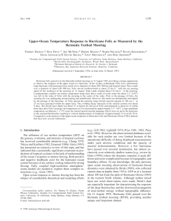 Upper-ocean temperature response to Hurricane Felix as measured