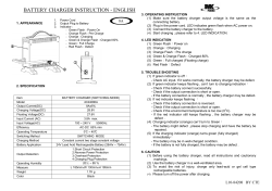 battery charger instruction - english