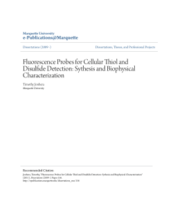 Fluorescence Probes for Cellular Thiol and Disulfide Detection